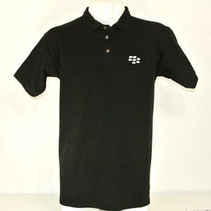 BLACKBERRY BBM Black Polo Shirt Employee Uniform NEW Size XL
